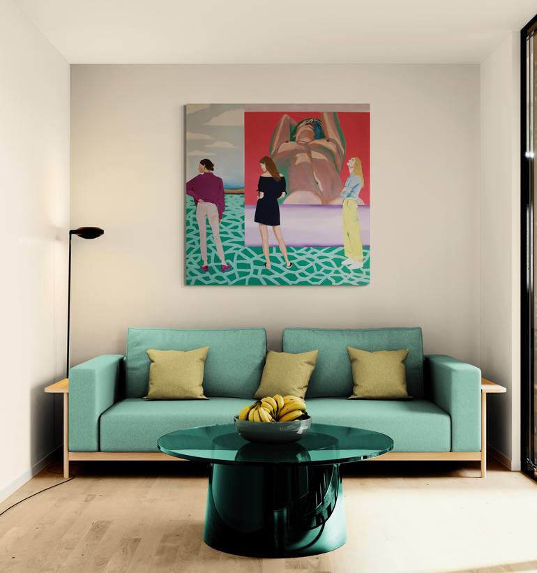 Original Figurative Love Painting by Janos Kujbus