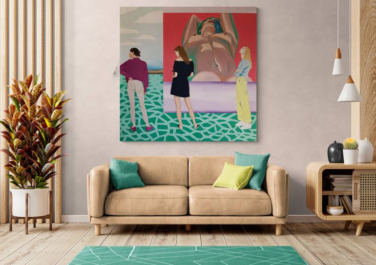 Original Figurative Love Painting by Janos Kujbus