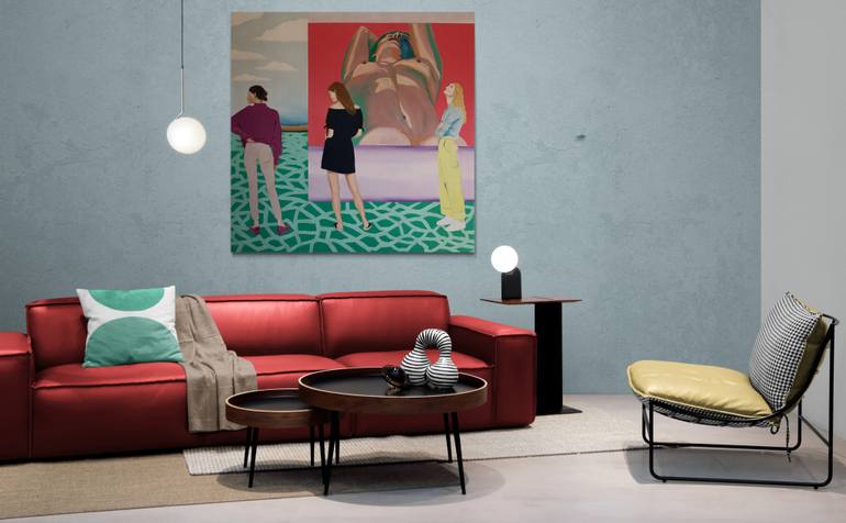 Original Figurative Love Painting by Janos Kujbus