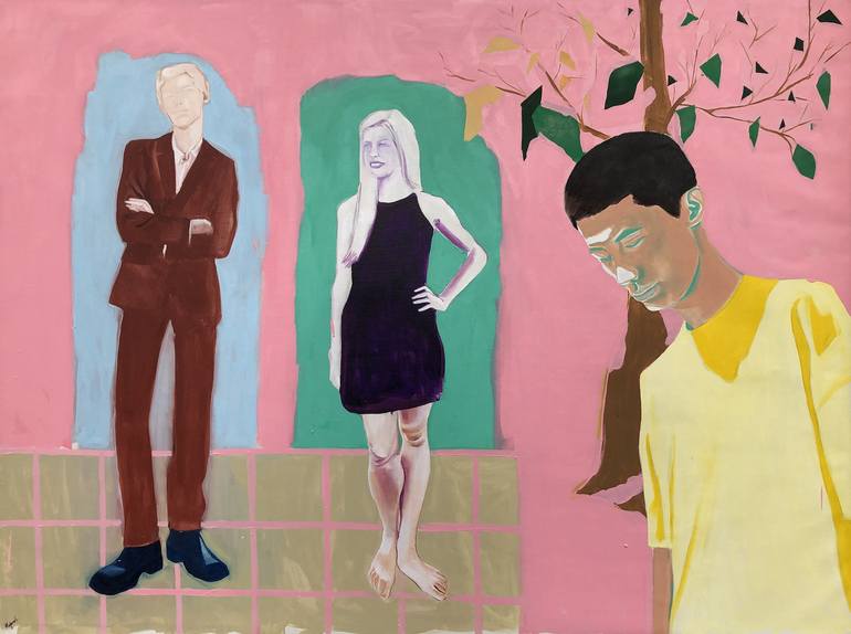 Print of Figurative People Paintings by Janos Kujbus
