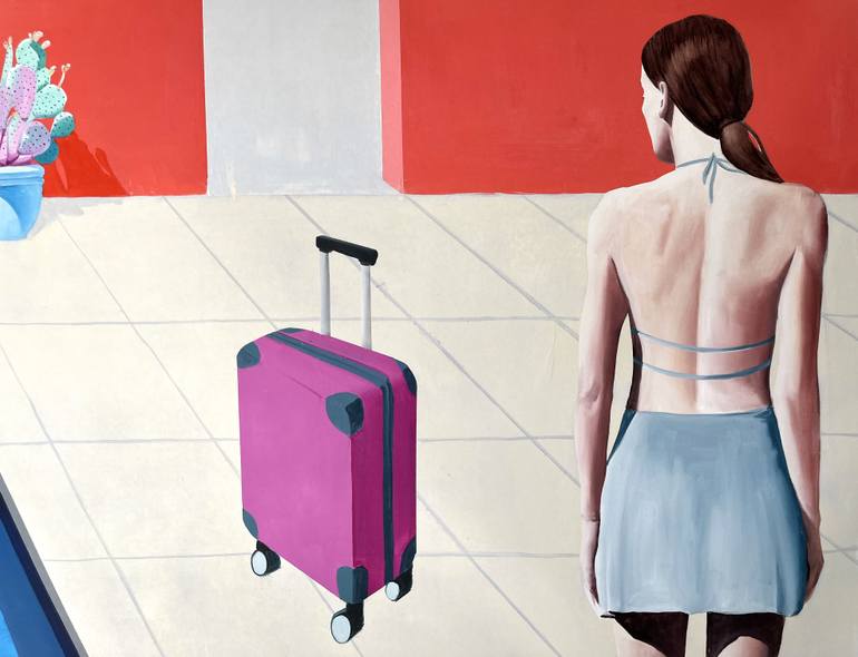 Original Figurative Travel Painting by Janos Kujbus