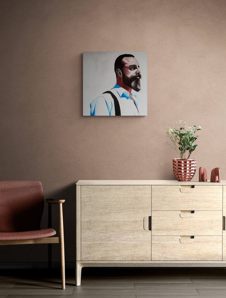 Original Figurative People Painting by Janos Kujbus