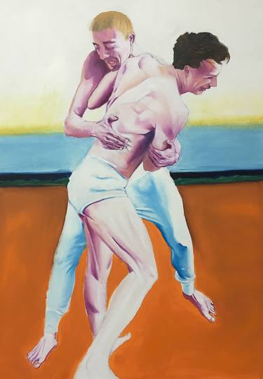 Print of Figurative Sport Paintings by Janos Kujbus