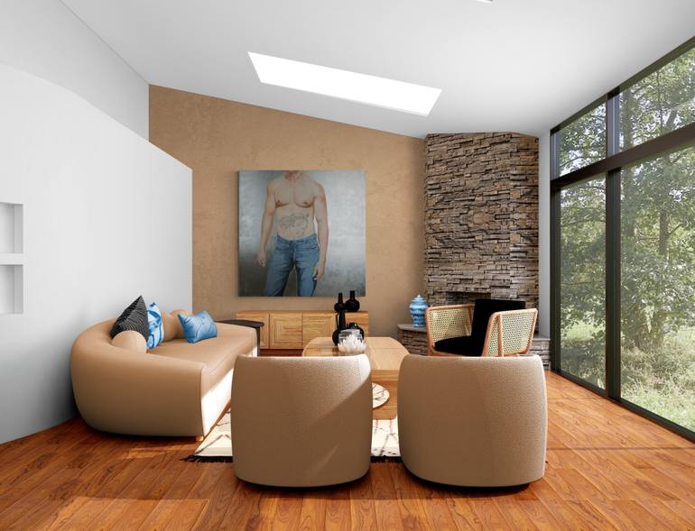 Original Figurative Body Painting by Janos Kujbus