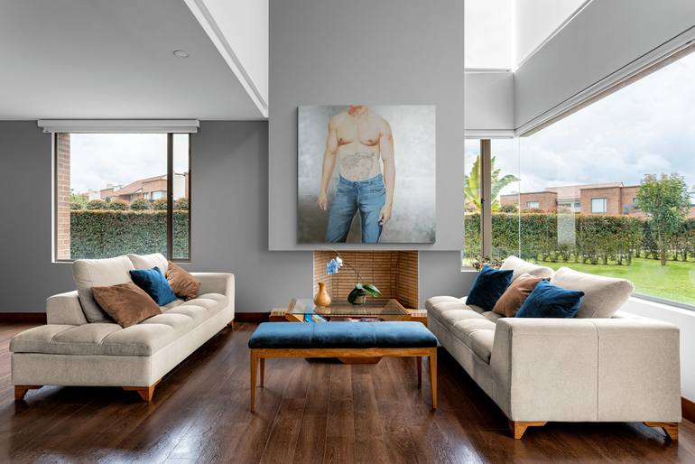 Original Figurative Body Painting by Janos Kujbus