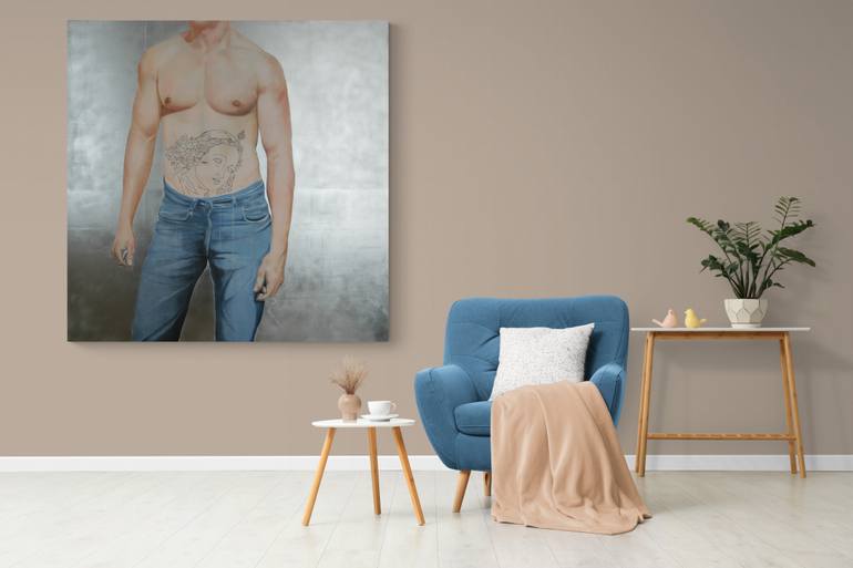 Original Figurative Body Painting by Janos Kujbus