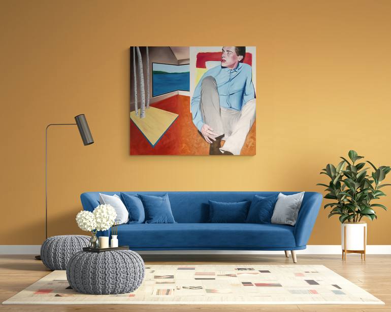 Original Figurative Men Painting by Janos Kujbus