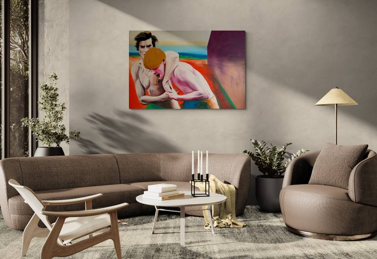 Original Figurative Sports Painting by Janos Kujbus