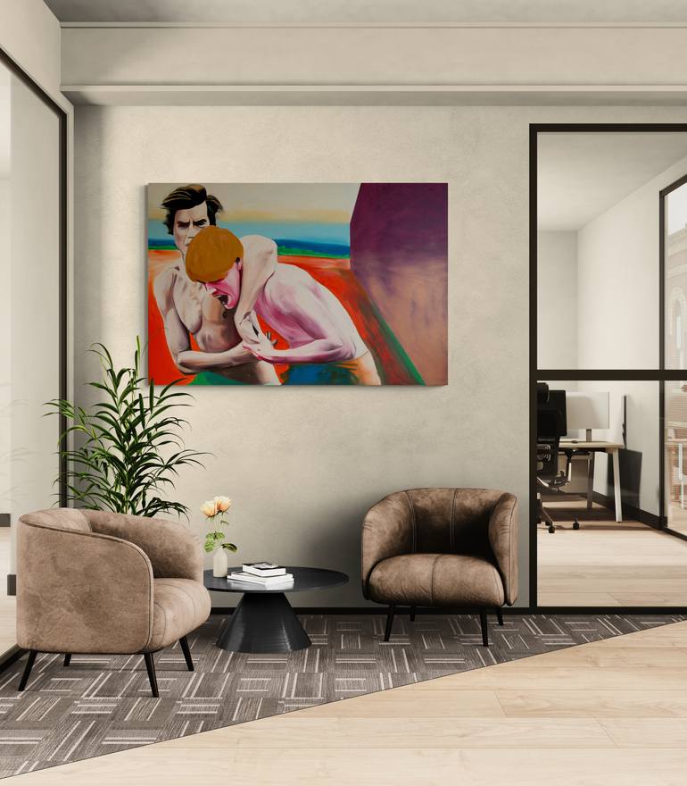 Original Figurative Sports Painting by Janos Kujbus