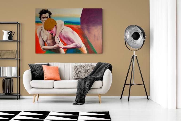 Original Figurative Sport Painting by Janos Kujbus