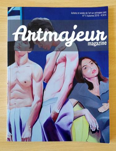 Painting Bodyguards from J.Kujbus on cover of French art magazine Artmajeur (autumn 2019) thumb