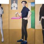 Selfie - Triptych (Lunar Codex Collection) by Janos Kujbus
