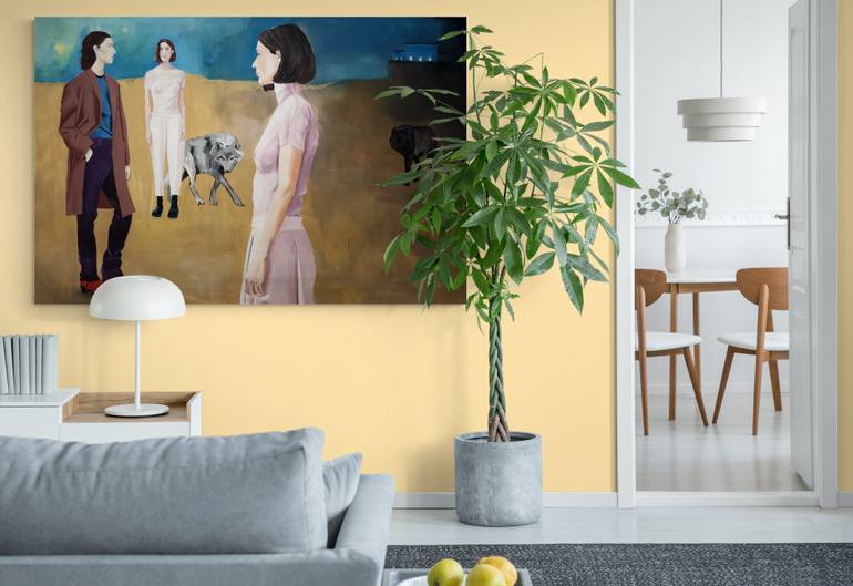 Original Figurative Love Painting by Janos Kujbus