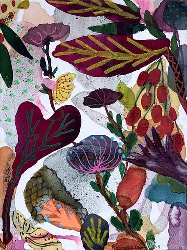 Print of Floral Paintings by Annemette Klit