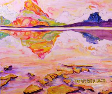 Print of Expressionism Landscape Paintings by Karen Fabiane