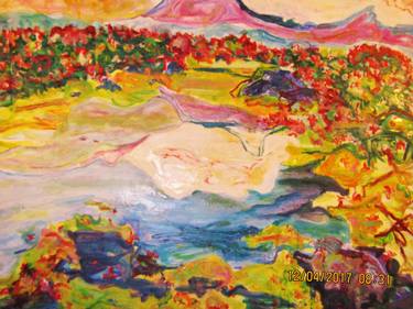 Print of Expressionism Landscape Paintings by Karen Fabiane