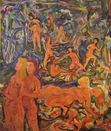 Print of Figurative Erotic Paintings by Karen Fabiane