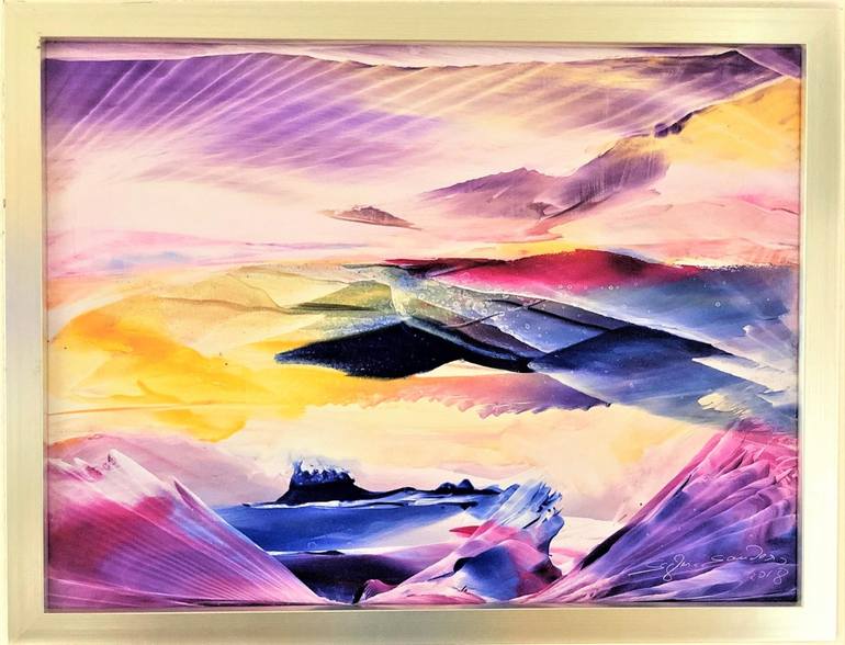 Original Expressionism Abstract Painting by Sylvia Sanders