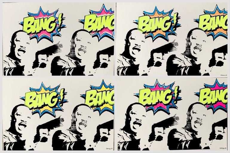 Original Pop Art People Printmaking by Gerald  Bell