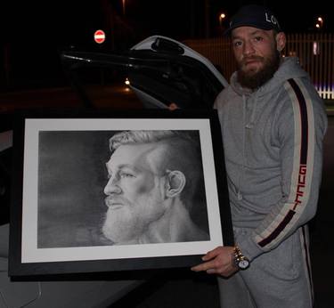 Focus - Conor McGregor Signed Portrait thumb