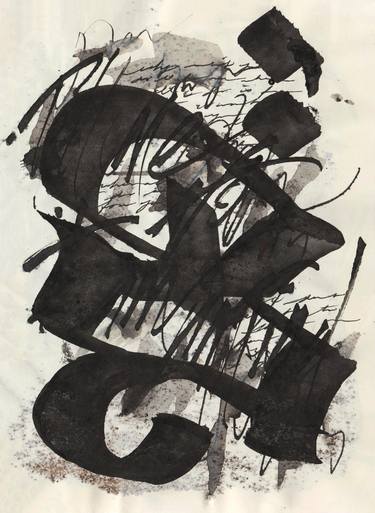 Print of Expressionism Calligraphy Drawings by Dana Krystle