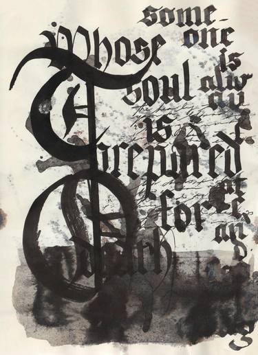 Print of Contemporary Calligraphy Drawings by Dana Krystle