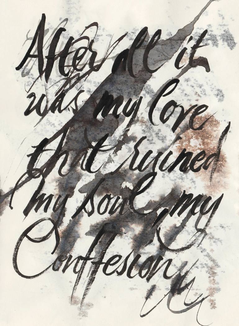 Print of Contemporary Calligraphy Drawing by Dana Krystle