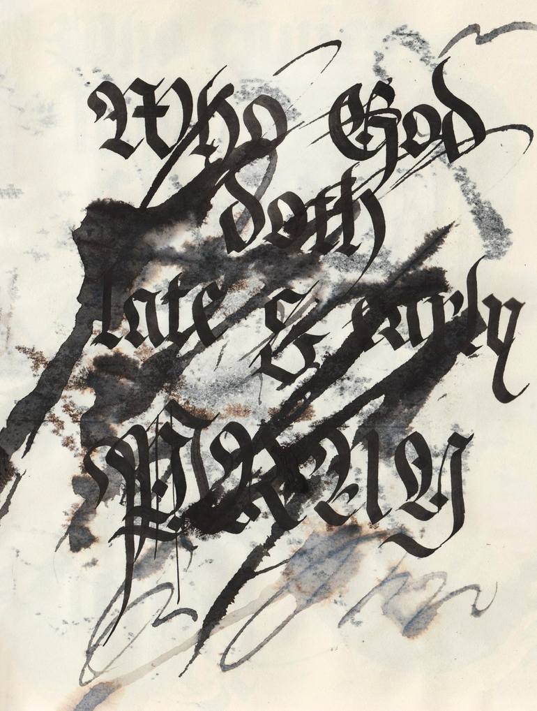 Experimental Calligraphy 007_2 - Print
