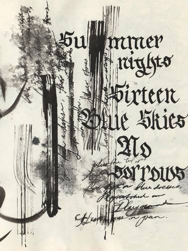 Print of Calligraphy Drawings by Dana Krystle