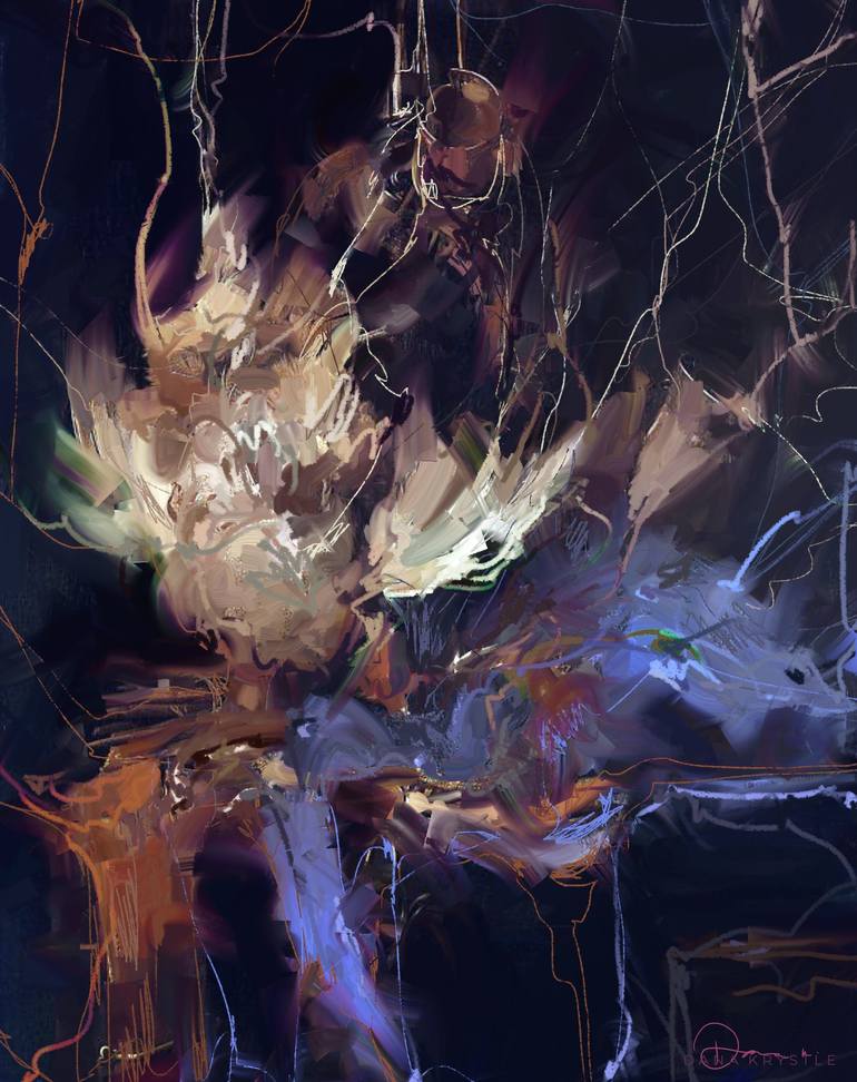 Print of Abstract Expressionism Botanic Digital by Dana Krystle