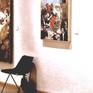 view of work hanging in ex-Convento show