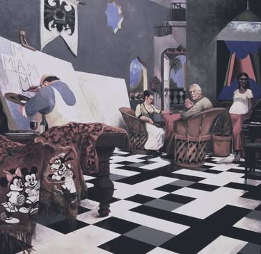 Print of Conceptual Interiors Paintings by Dale Kaplan