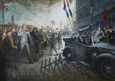 Original Politics Paintings by Xhevdet Dada