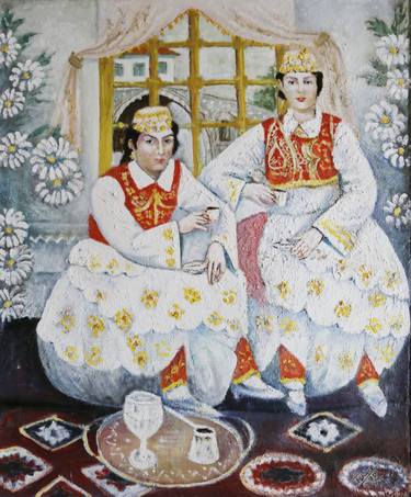 Print of Fine Art Family Paintings by Xhevdet Dada