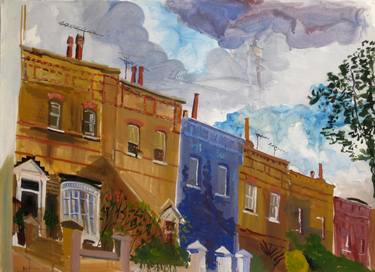 Hampstead, watercolour, gouache and acrylic on Hahnemuhle paper thumb