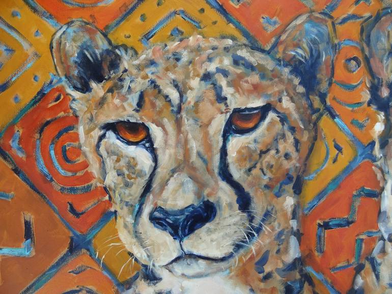 Original Art Deco Animal Painting by Anna Solovienko