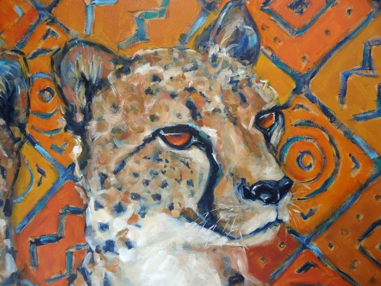 Original Art Deco Animal Painting by Anna Solovienko