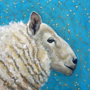 Profile portrait of a sheep thumb