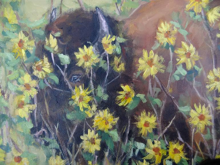 Original Impressionism Animal Painting by Anna Solovienko