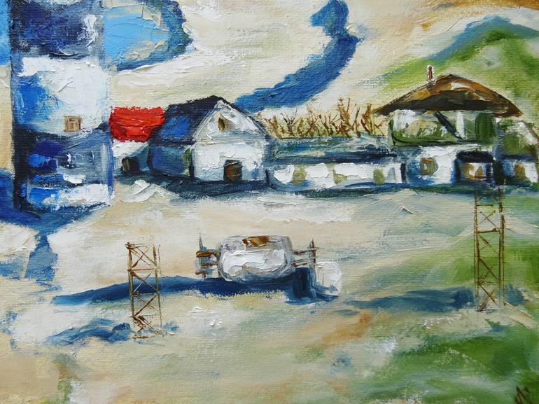 Original Impressionism Beach Painting by Anna Solovienko