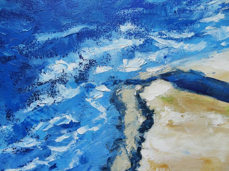Original Beach Painting by Anna Solovienko