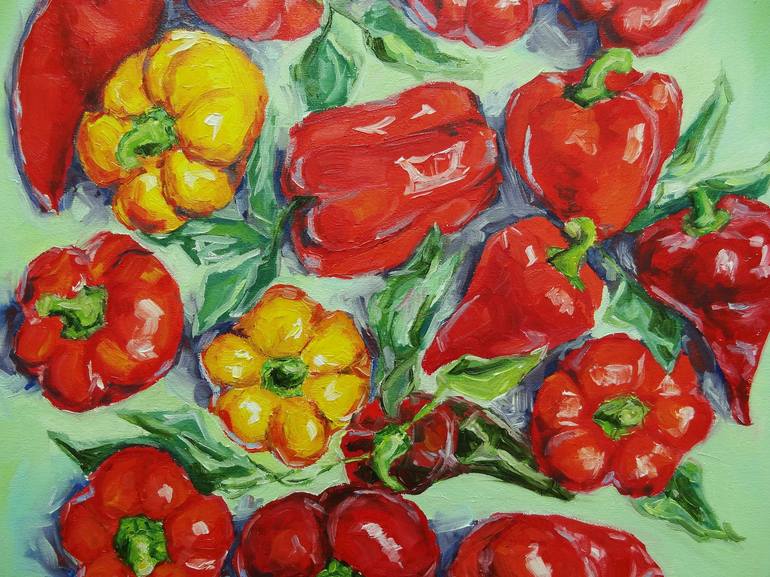 Original Food Painting by Anna Solovienko