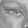 Portrait of lady with big eyes.

I love to concentrate my attention on interesting details. Eyes - is very important subject in my art.

I use pencil technique which can help me to put main focus on interesting details with shadows around.