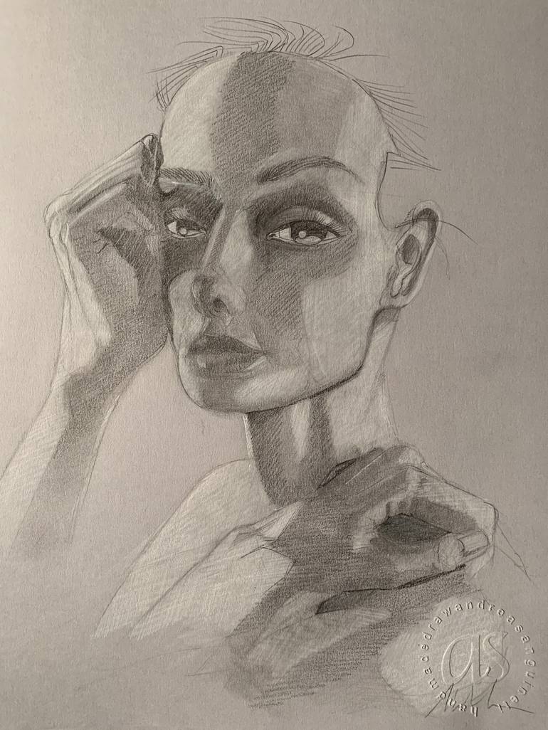 Lady 16 Drawing by Andrea Sanguineti | Saatchi Art