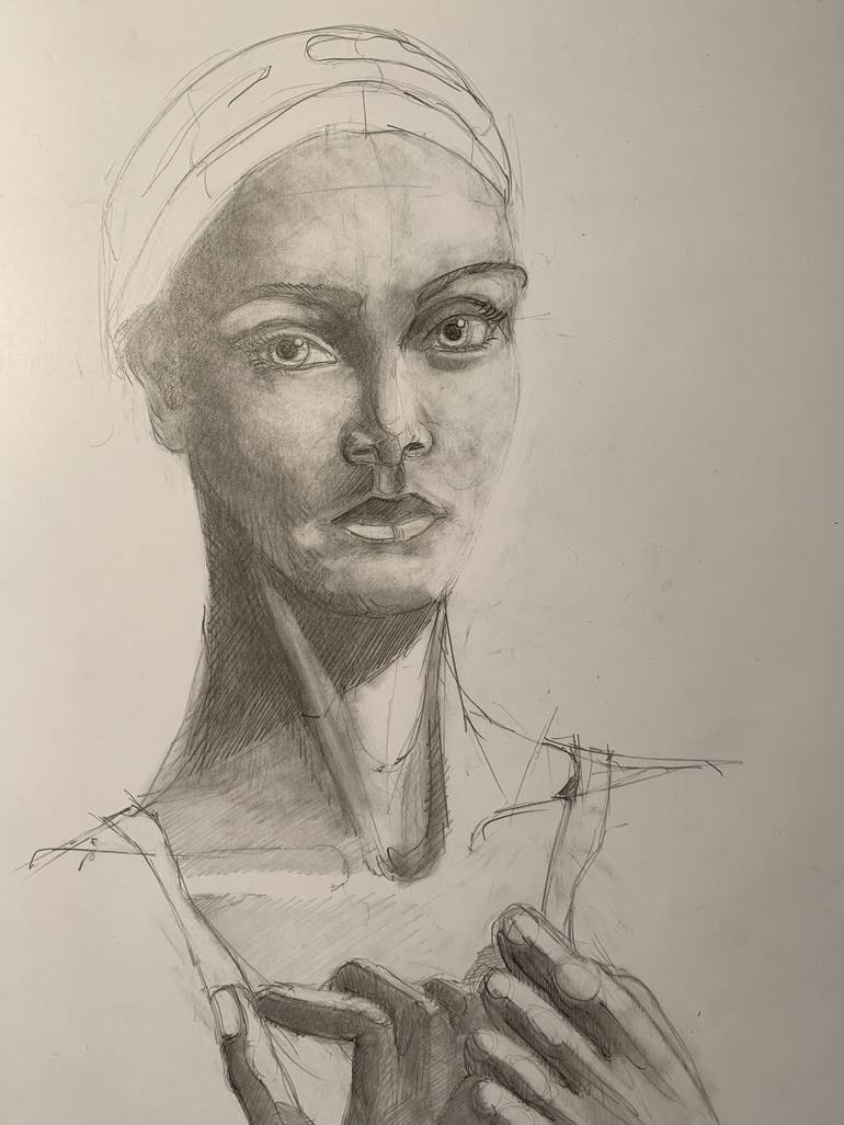 Lady 15 Drawing by Andrea Sanguineti | Saatchi Art