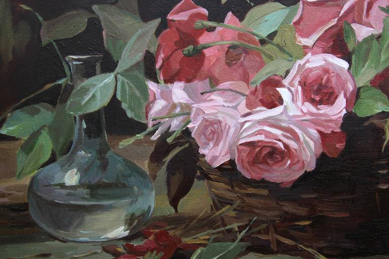 Original Conceptual Floral Painting by Anna Gorodetskaya