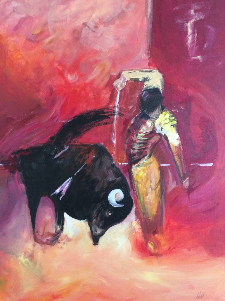 Matador Painting by Alexandra Budi | Saatchi Art