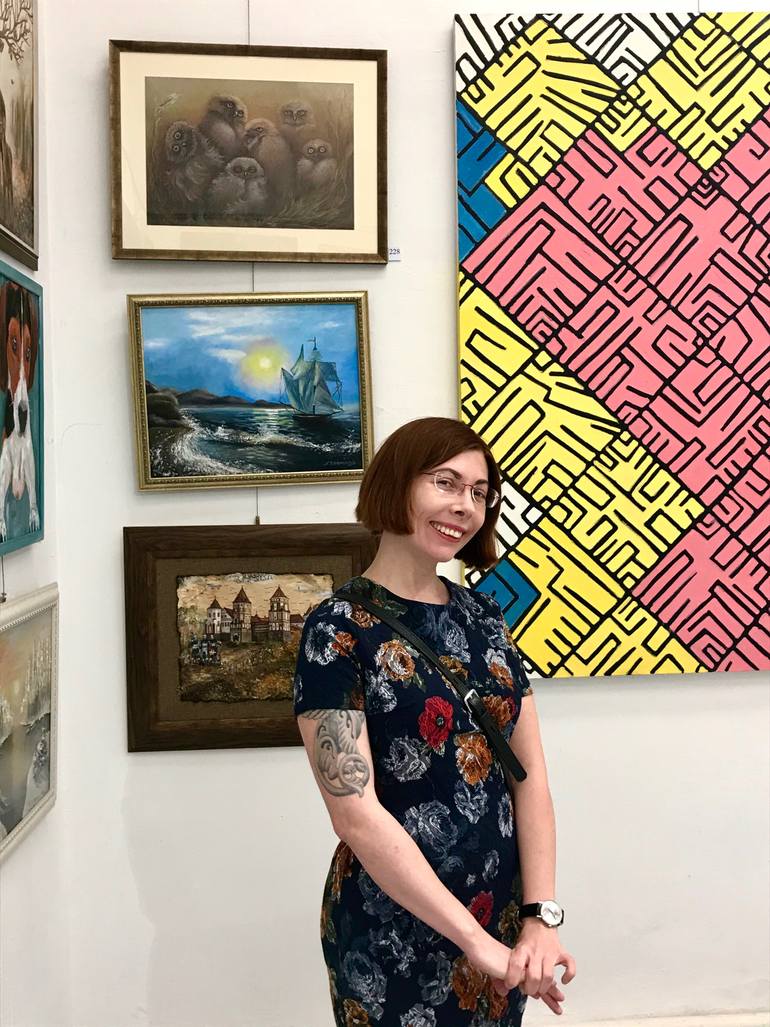 Original Fine Art Animal Drawing by Barbara Orsolini