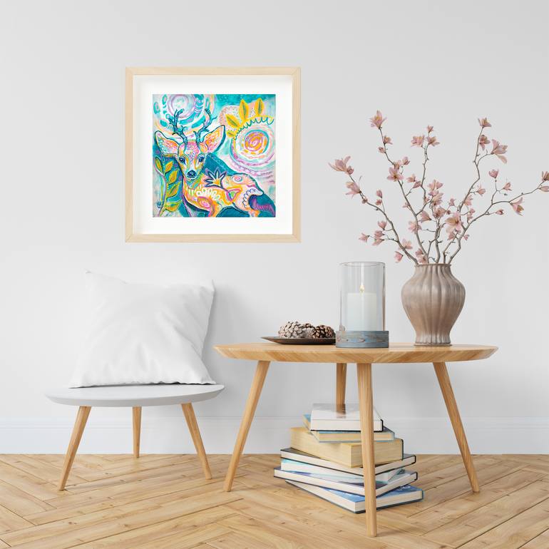 Original Abstract Animal Painting by Barbara Orsolini