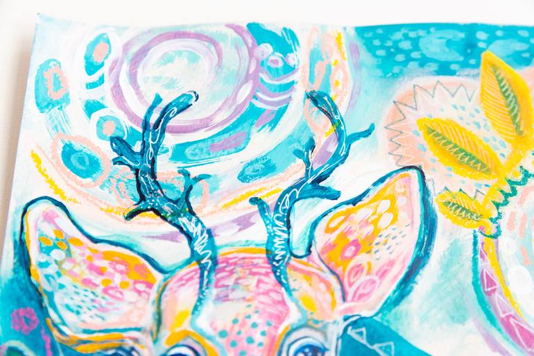 Original Abstract Animal Painting by Barbara Orsolini